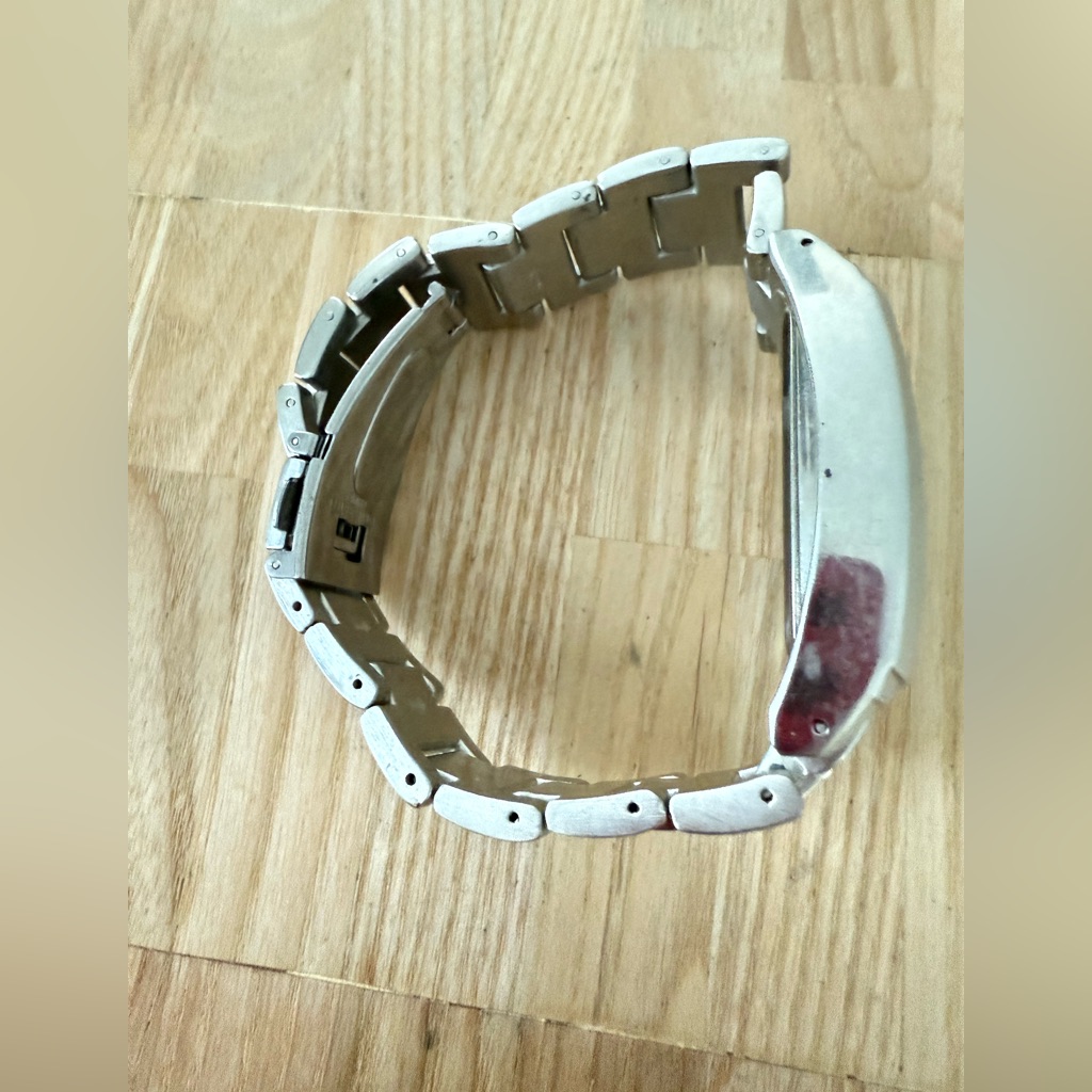 Chrome Men’s Silver Tone Watch New Battery — image 6 of 8